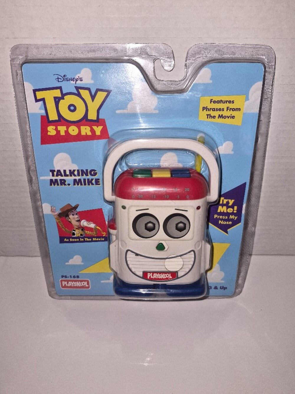 Rare 1996 Playskool Disney pixar Toy Story Talking Mr. Mike figure NIB